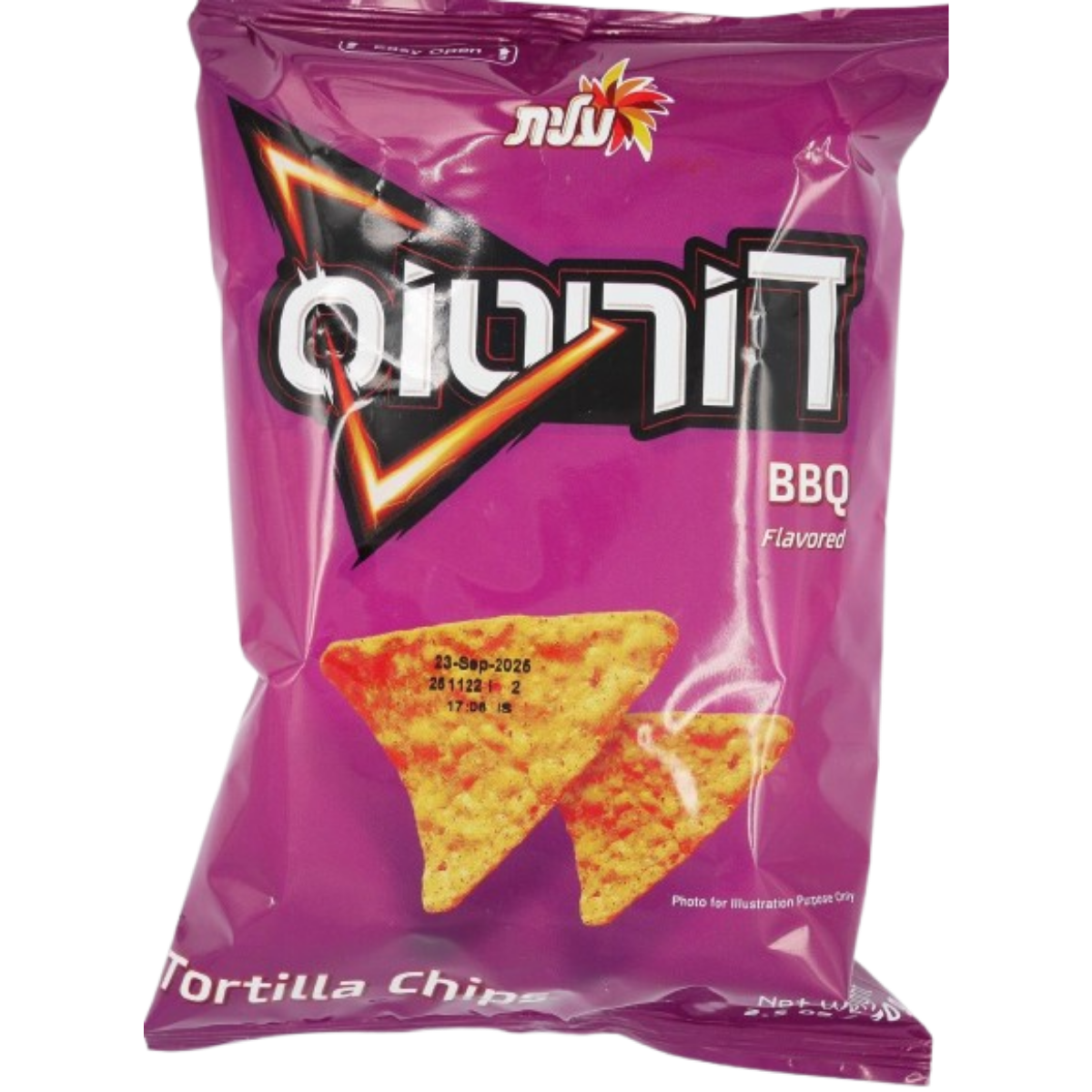 KOSHER DORITOS TORTILLA CHIPS BBQ 70 GR.