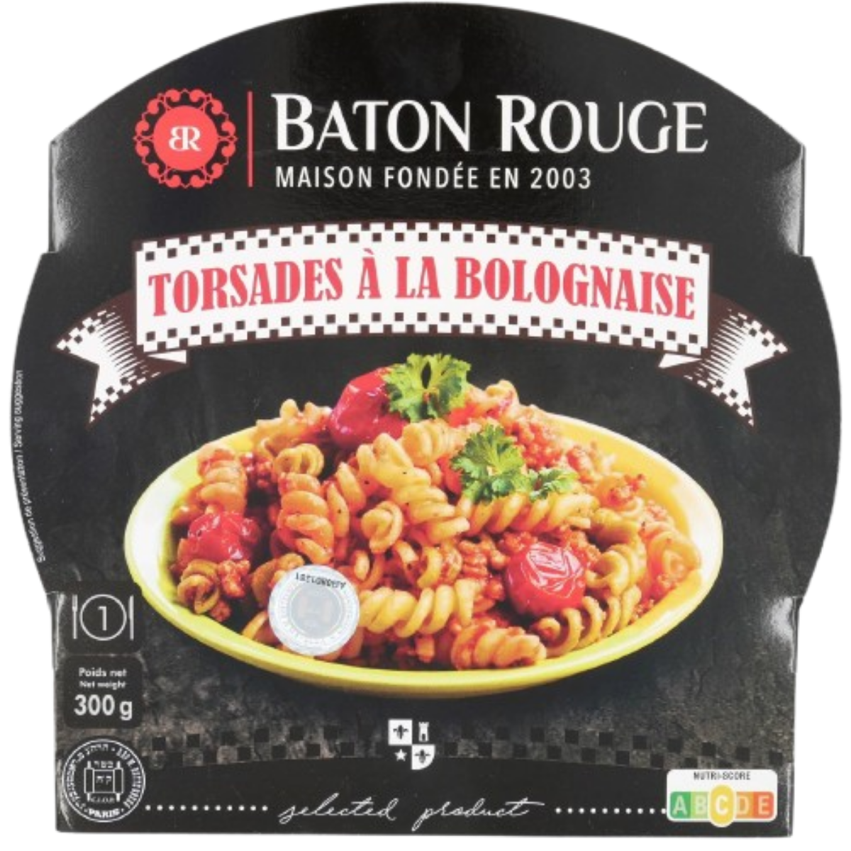 KOSHER FUSILLI PASTA BOLOGNESE BR 300 GR.
