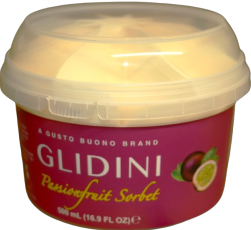 KOSHER PASSION FRUIT SORBET PARVE GB 500 ML