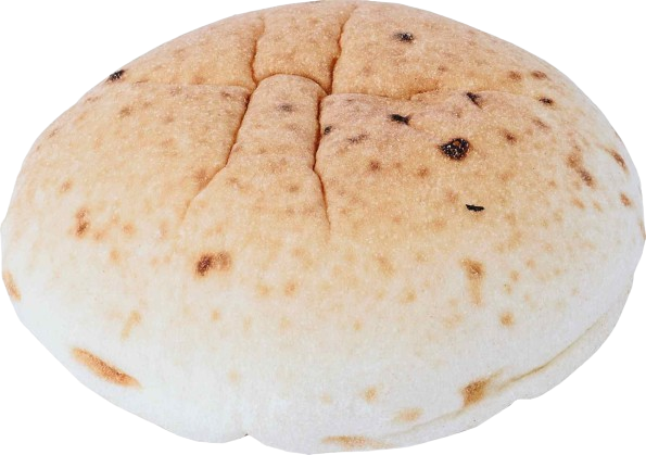 KOSHER MINI WHITE PITA BAKED FROZEN 10 X 55 GR.