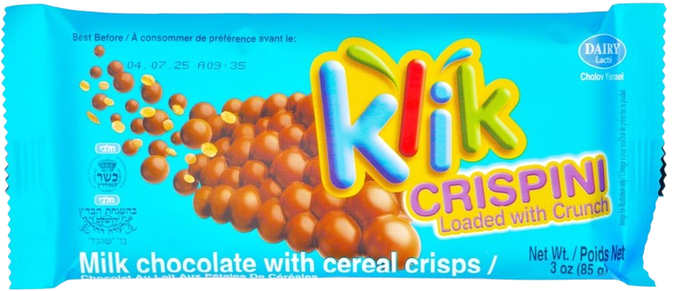 KLIK XL CRISPINI KOSHER CHOCOLATE 85 GR.