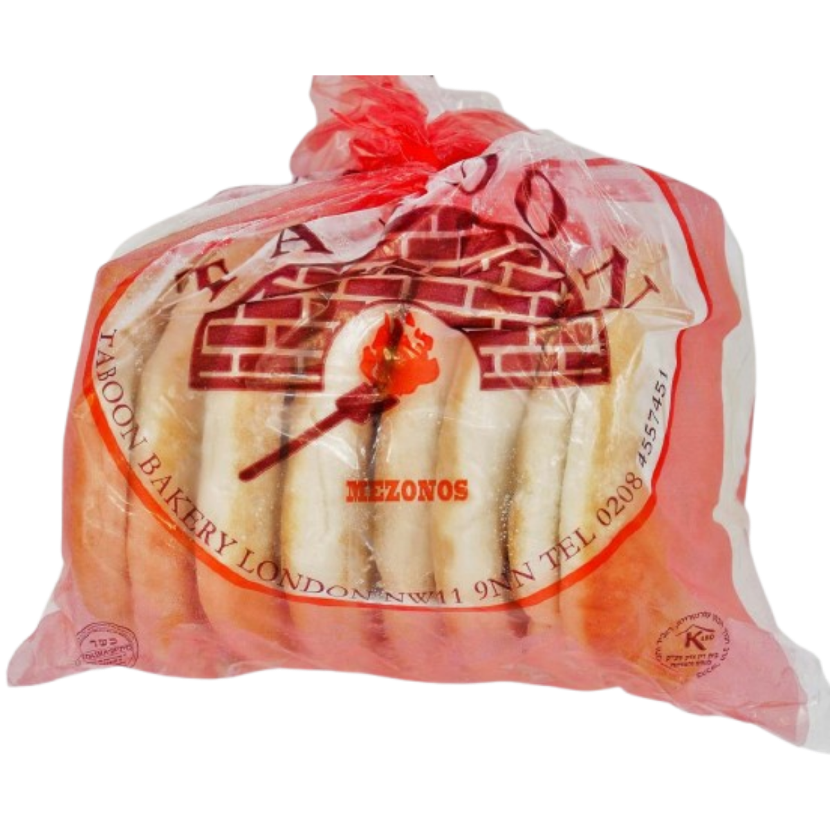 PITA KOSHER MEZONOT 8 X 56 GR  ∅ 9 cm