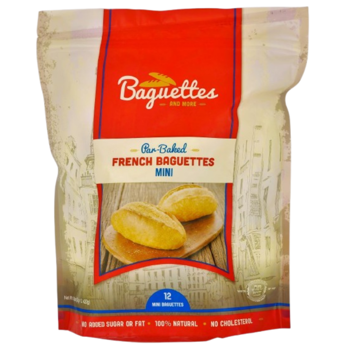 KOSHER MINI BAGUETTE PRECOOKED 12 X 35 GR