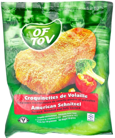 KOSHER AMERICAN STYLE SHNITZEL OF TOV 720 GR.