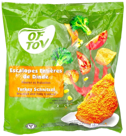KOSHER TURKEY SHNITZEL OF TOV 600 GR.