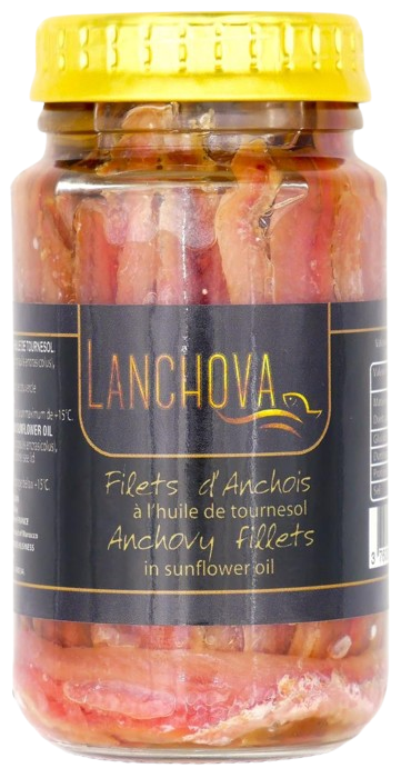 KOSHER ANCHOVY FILLETS IN OIL KLP 140 GR.