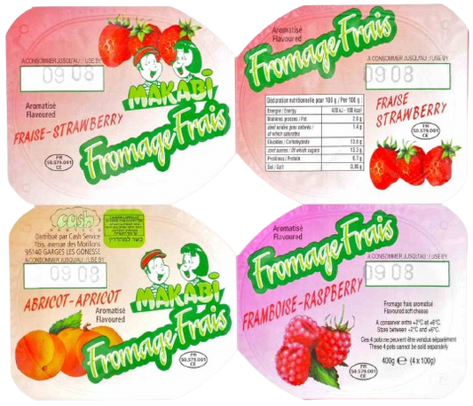 KOSHER FRESH SOFT CHEESE  WITH FRUITS 