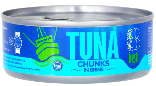 KOSHER TUNA IN BRINE  BESTI CRC 145 GR.
