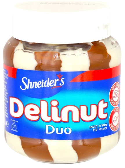 KOSHER HAZELNUT DUO CREAM DELINUT DAIRY FREE 350 GR.