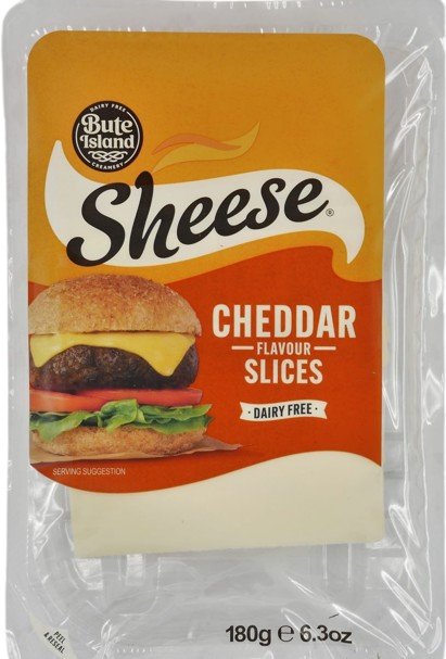 KOSHER VEGAN CHEDDAR SLICES SHEESE 180 GR.