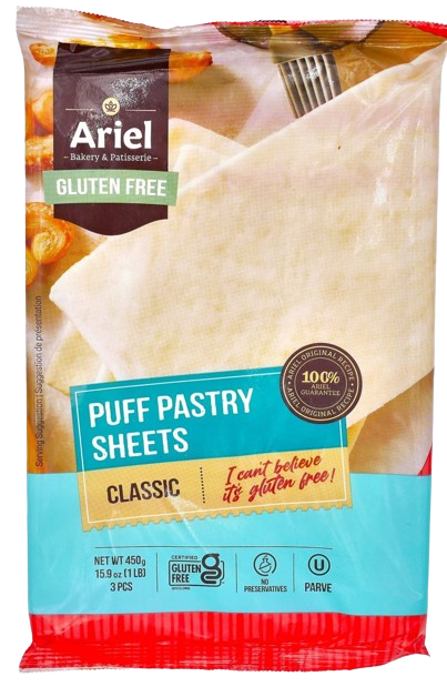 KOSHER GLUTEN FREE PUFF PASTRY SHEETS 450 GR.