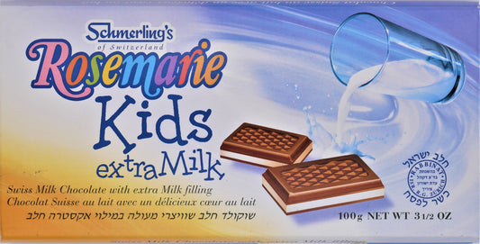 ROSEMARIE KIDS 100 GR. SHMERLING SWISS KOSHER CHOCOLATE